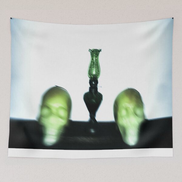 Item preview, Green Skulls And Oil Lamp designed and sold by mreleganza.