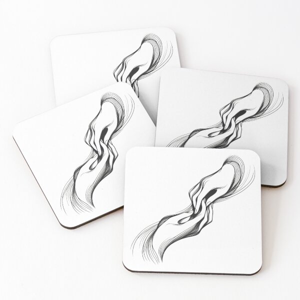 Item preview,  intertwined hands in a minimalist style.  designed and sold by Andy-Many-Ideas.