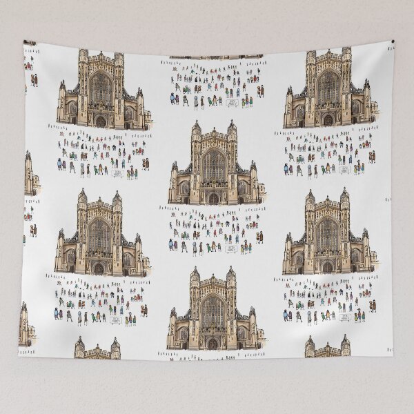 Item preview, Bath Abbey, Cathedral, Illustrated Tribute designed and sold by FoleyPottery.