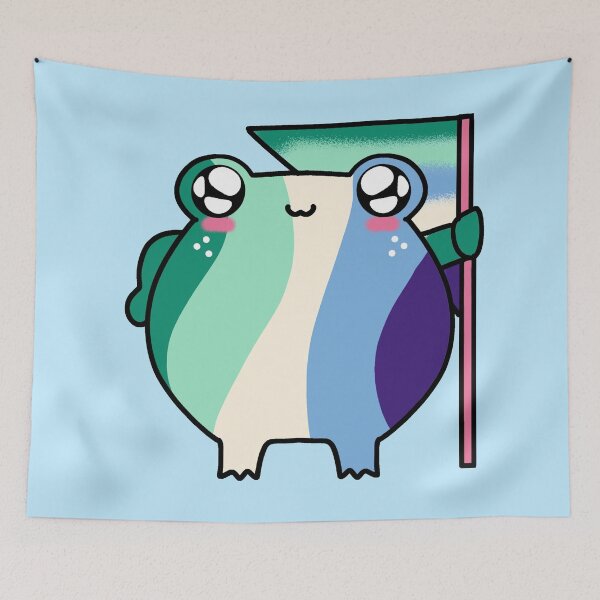 Item preview, Cute Gay pride frog toad cult designed and sold by Quacktails.