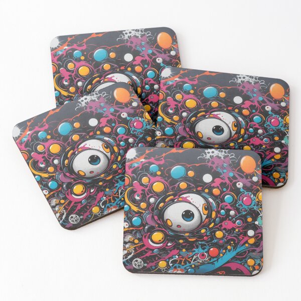 Item preview, Eyeball Graffiti, Street Art Pattern, Abstract Colorful designed and sold by Burn-Ego.
