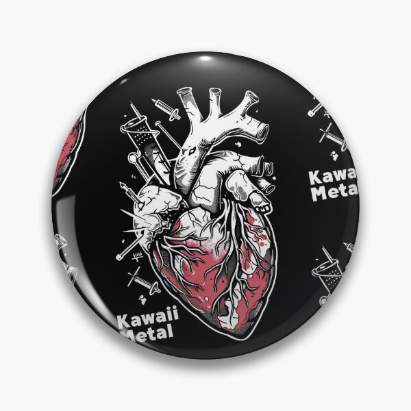 Item preview, Gothic Heart “Kawaii Metal” with Retro Accents designed and sold by Piotrek0001.
