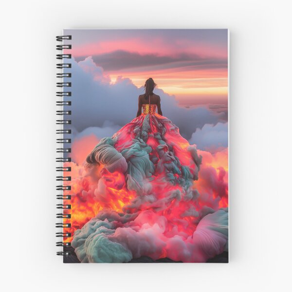 Item preview, "Lava Gown: Elegance on Volcanic Island" designed and sold by MacroArtHub.