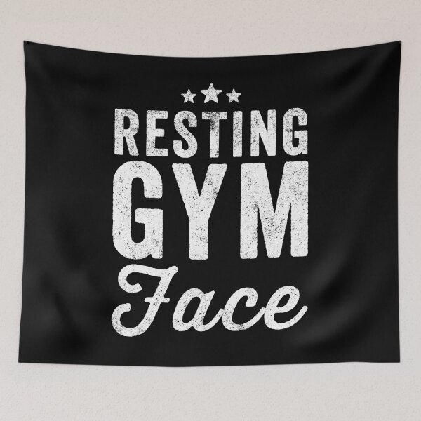 Item preview, Resting Gym Face - Funny Workout designed and sold by Captain Mood.