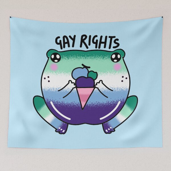 Item preview, Gay pride lgbtqia frog designed and sold by Quacktails.