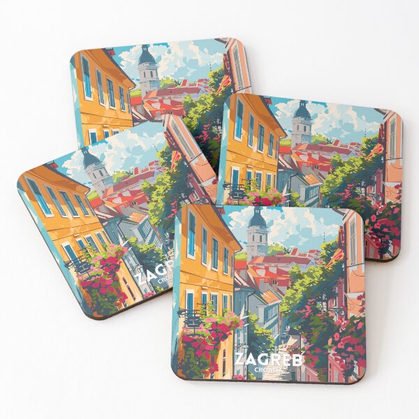Item preview, Zagreb Croatia - Travel art designed and sold by Marciolini.