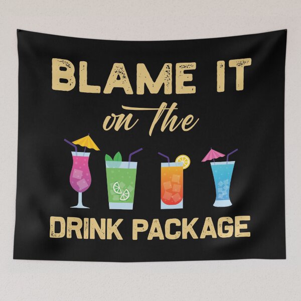 Item preview, Blame it on the Drink Package Funny Family Cruise Matching designed and sold by Blok45.