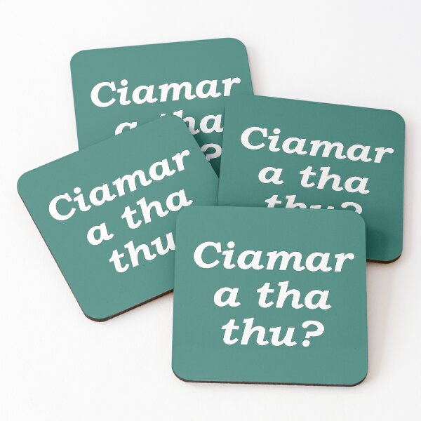 Item preview, Ciamar a tha thu? emerald green Scottish Gaelic translation how are you? designed and sold by Mamaidh Made.