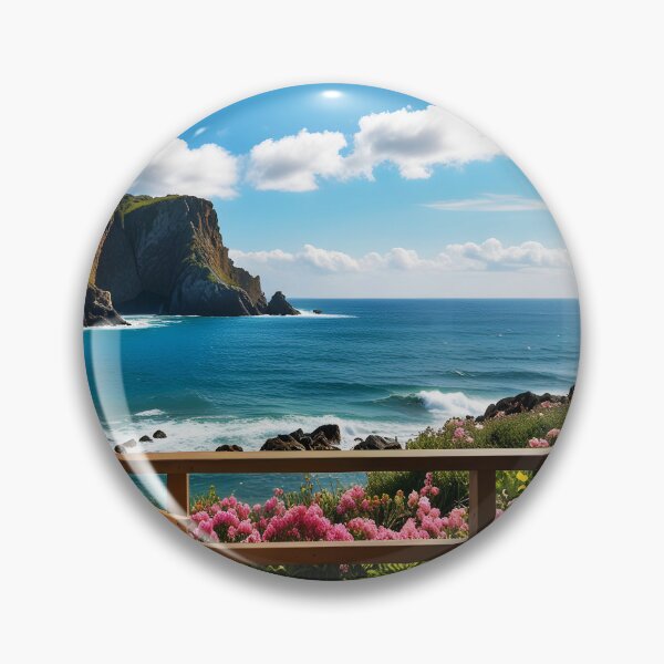 Item preview, Sea View Terrace: A Cozy Escape designed and sold by EmeraldeaArt.