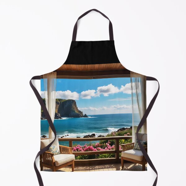 Item preview, Sea View Terrace: A Cozy Escape designed and sold by EmeraldeaArt.