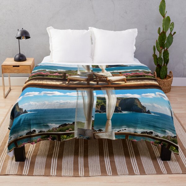 Item preview, Sea View Terrace: A Cozy Escape designed and sold by EmeraldeaArt.