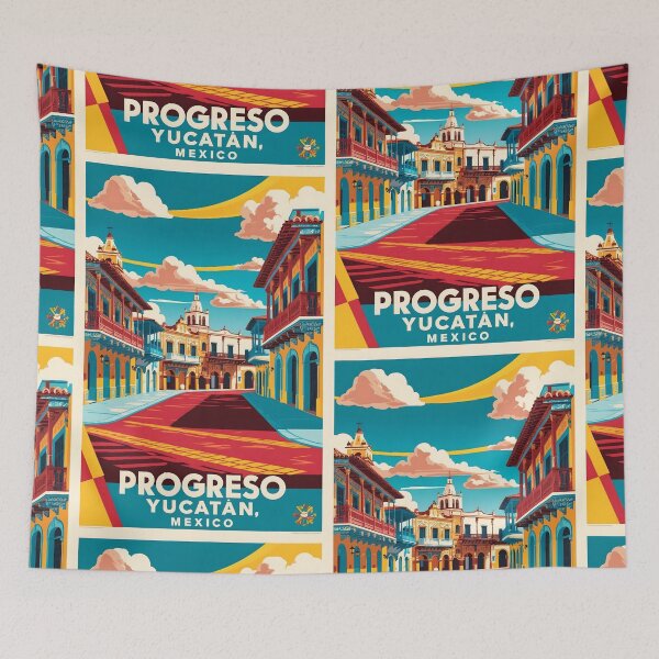 Item preview, Progreso Yucatan Mexico Vintage Travel Tourism  designed and sold by TravelersGems.