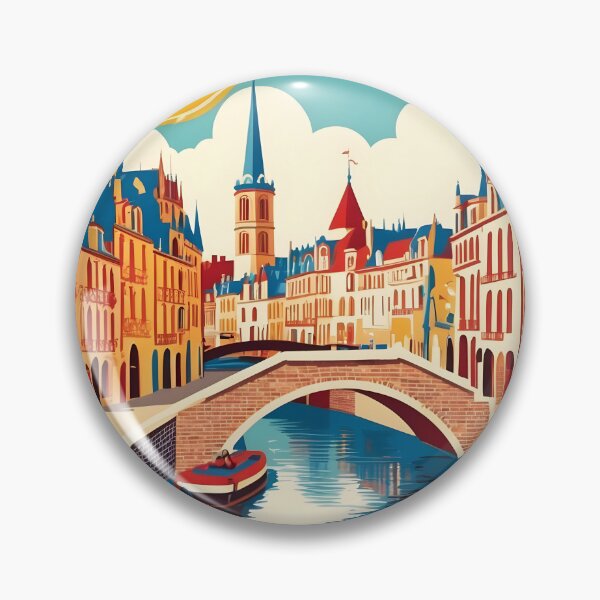 Item preview, Amiens France Vintage Travel Tourism  designed and sold by TravelersGems.