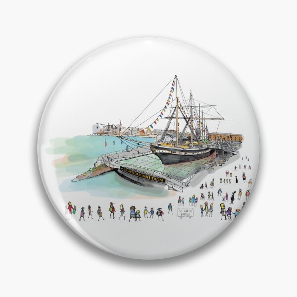 Artikelvorschau, SS Great Britain Museum, illustrierte Hommage entworfen und verkauft von FoleyPottery.