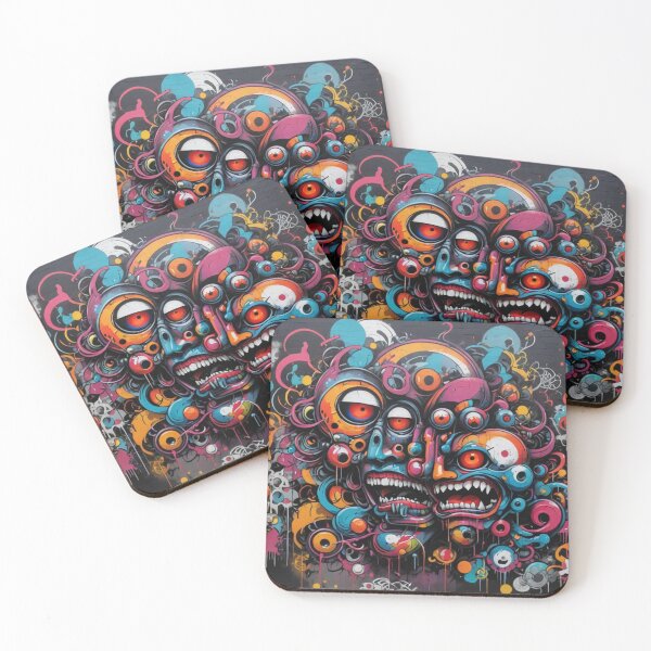 Item preview, Scary Faces Graffiti, Street Art Pattern, Japan designed and sold by Burn-Ego.