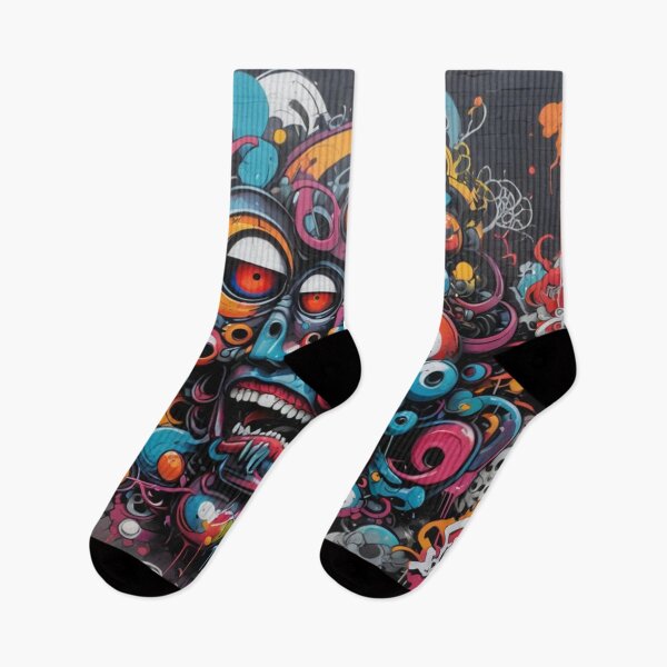 Item preview, Scary Faces Graffiti, Street Art Pattern, Japan designed and sold by Burn-Ego.