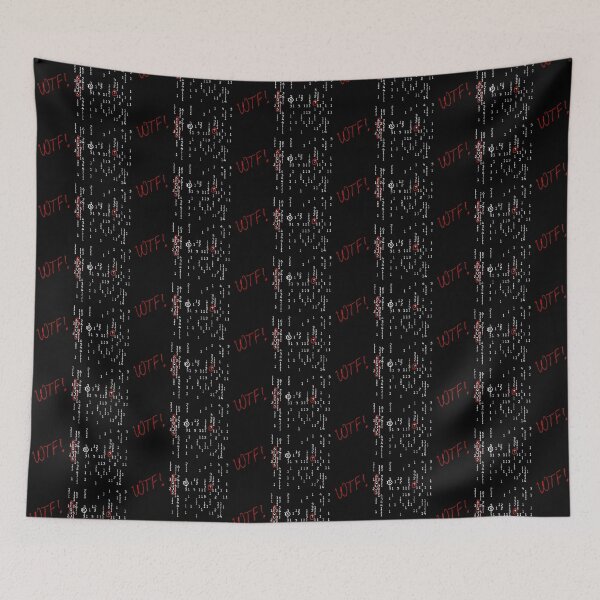 Item preview, WOW! signal 6EQUJ5 15 Aug 1977 Big Ear SETI ET alien (WTF!, red, white) designed and sold by SolidEarthArt.