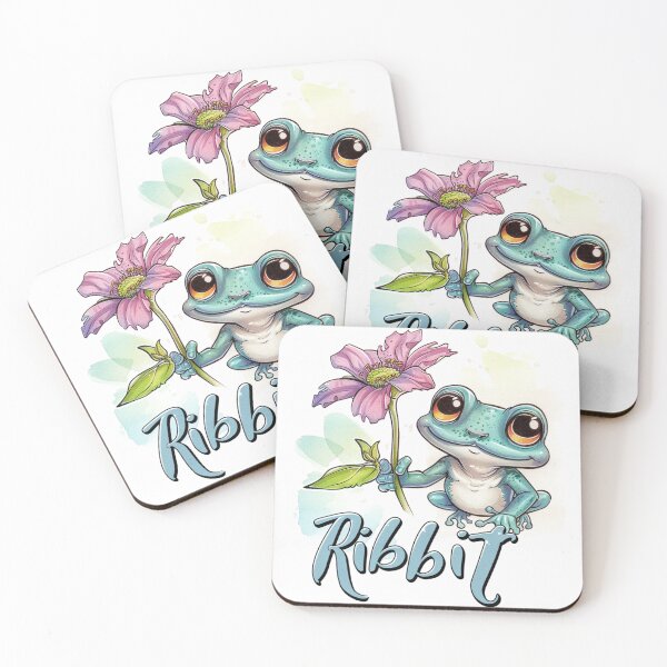 Item preview, Frog with Flower designed and sold by WaffleGhostShop.