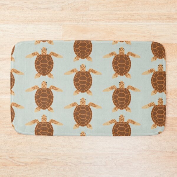 Item preview, Art of a spotted swimming ocean sea turtle from above designed and sold by The Red Shop.