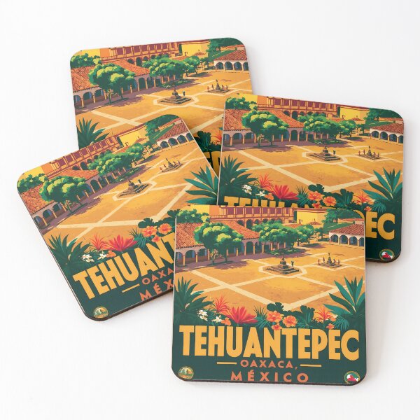 Aperçu de l'œuvre Tehuantepec Oaxaca Mexique Tourisme Voyage Vintage  créée et vendue par TravelersGems.