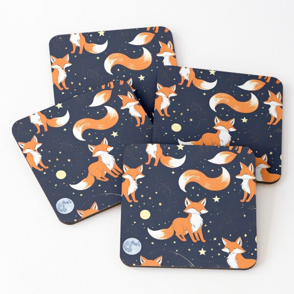 Item preview, Celestial Fox with Moon and Stars designed and sold by TrendyGalaxy.