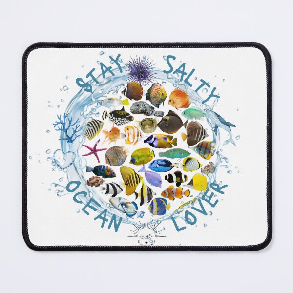 Item preview, Stay Salty, tropical fish, lagoon fish designed and sold by GabiVitryArt.