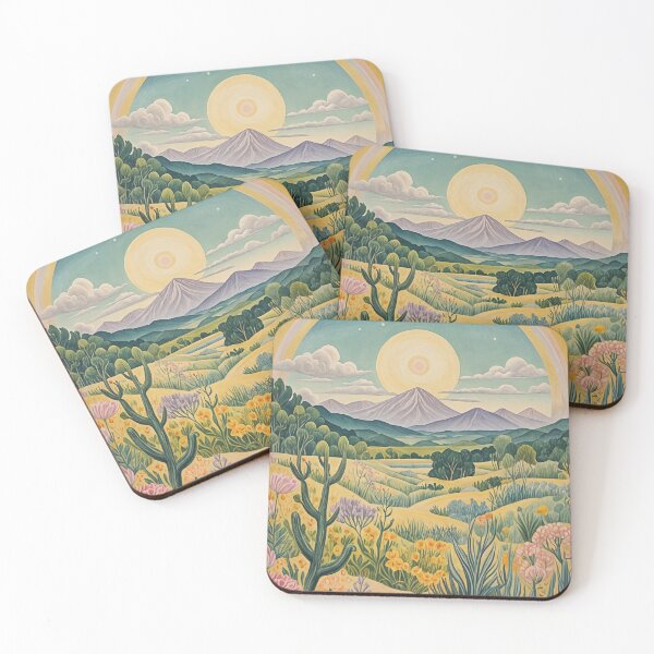Item preview, Enchanted Valley: Pastel Cactuses and Wildflowers designed and sold by Lizetteh.