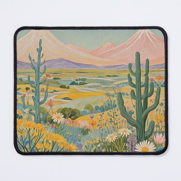 Item preview, Whimsical Oasis: Pastel Cacti and Wildflowers designed and sold by Lizetteh.