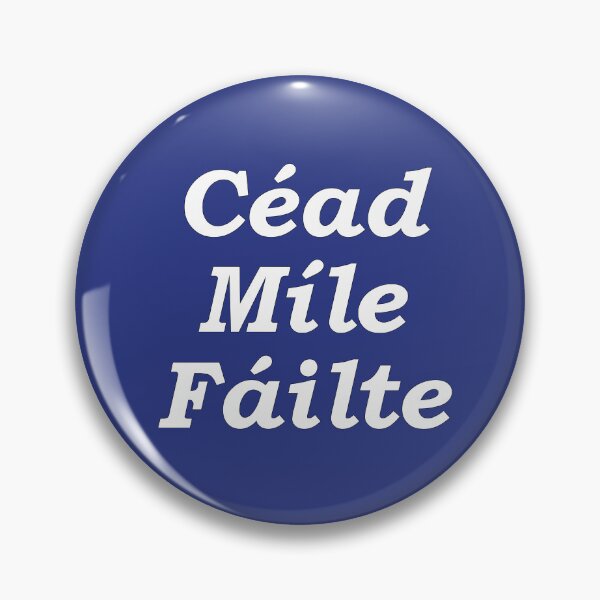 Item preview, 'Ceud Míle Fáilte' dark blue Scottish Gaelic translation  'One hundred thousand welcomes' designed and sold by Mamaidh Made.