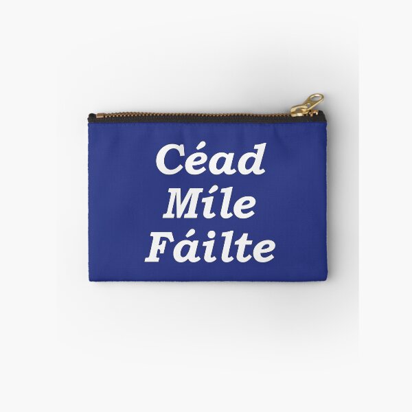 Item preview, 'Ceud Míle Fáilte' dark blue Scottish Gaelic translation  'One hundred thousand welcomes' designed and sold by Mamaidh Made.