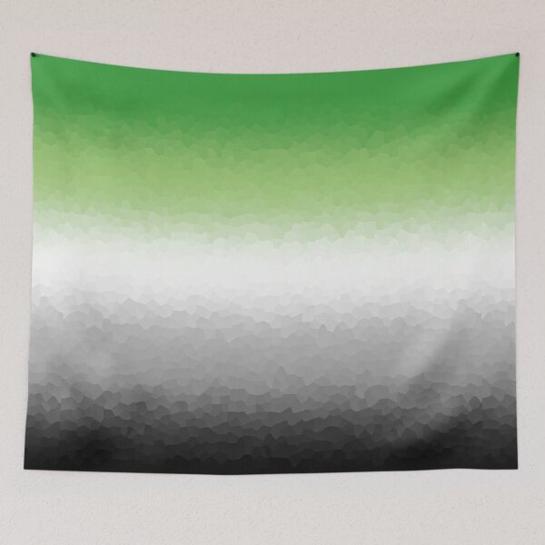 Item preview, Aormantic Pride Flag Crystalized , Aromantic Design designed and sold by Travelslightly.