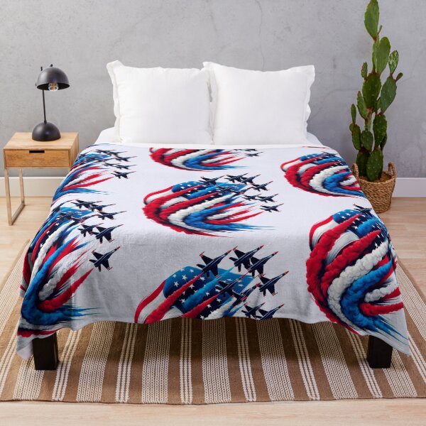 Item preview, USA Flag Jet Smoke Red White Blue designed and sold by Margival.