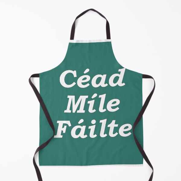 Item preview, 'Ceud Míle Fáilte' green Scottish Gaelic translation 'One hundred thousand welcomes' designed and sold by Mamaidh Made.