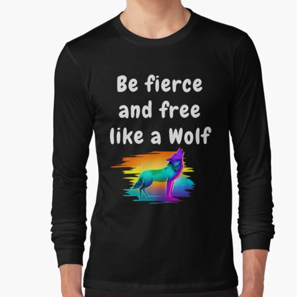 Artikel-Vorschau von Sei wild und frei wie ein Wolf, Wolfsliebhaber-Shirt, designt und verkauft von Beatka1.