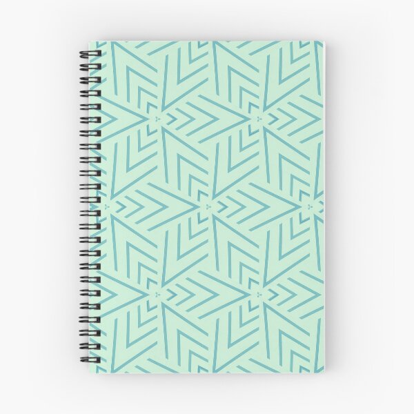Item preview, Mint green and teal rustic material star line pattern designed and sold by elliebart.