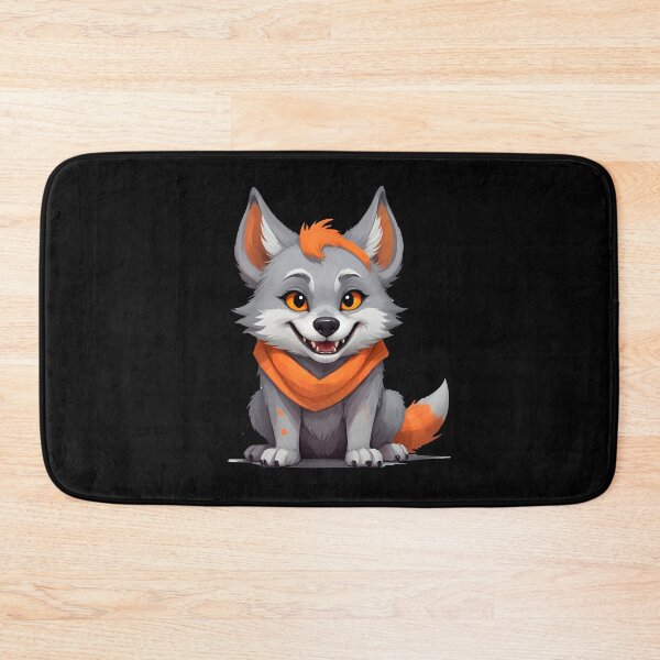 Item preview, A Cute And Mischievous Wolf-Like Creature With Sharp Teeth designed and sold by Adelberton.