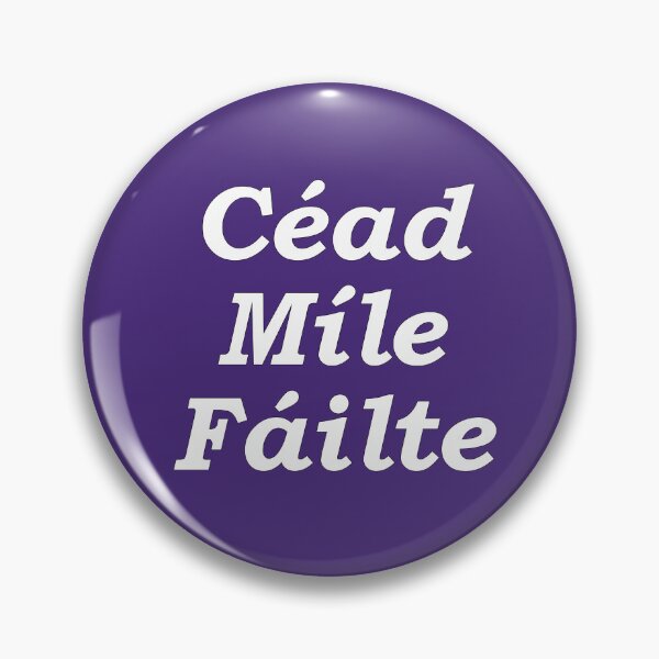 Item preview, 'Ceud Míle Fáilte' indigo Scottish Gaelic translation  'One hundred thousand welcomes' designed and sold by Mamaidh Made.