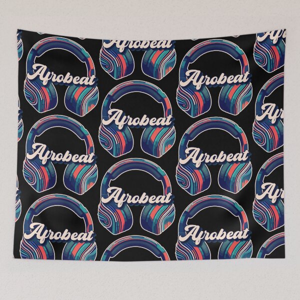 Item preview, Colorful Afrobeat Headphones | African Dance Music - Black designed and sold by PearlMoonGrapes.