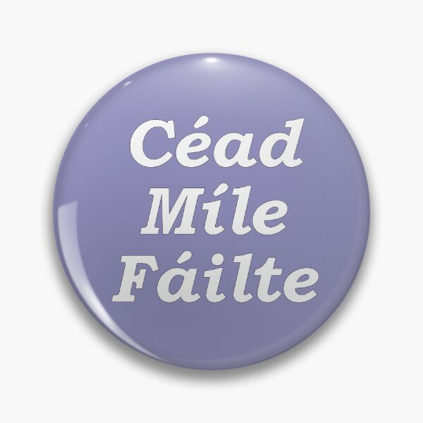 Item preview,  'Ceud Míle Fáilte' indigo pastel Scottish Gaelic translation  'One hundred thousand welcomes' designed and sold by Mamaidh Made.