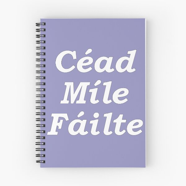 Item preview,  'Ceud Míle Fáilte' indigo pastel Scottish Gaelic translation  'One hundred thousand welcomes' designed and sold by Mamaidh Made.