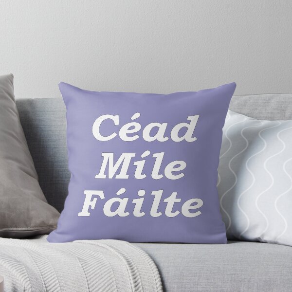 Item preview,  'Ceud Míle Fáilte' indigo pastel Scottish Gaelic translation  'One hundred thousand welcomes' designed and sold by Mamaidh Made.