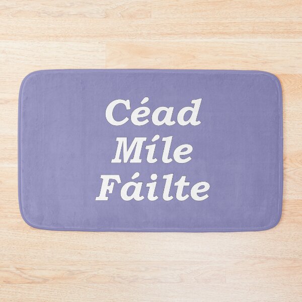 Item preview,  'Ceud Míle Fáilte' indigo pastel Scottish Gaelic translation  'One hundred thousand welcomes' designed and sold by Mamaidh Made.