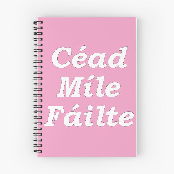 Item preview, 'Ceud Míle Fáilte' pink pastel Scottish Gaelic translation  'One hundred thousand welcomes' designed and sold by Mamaidh Made.