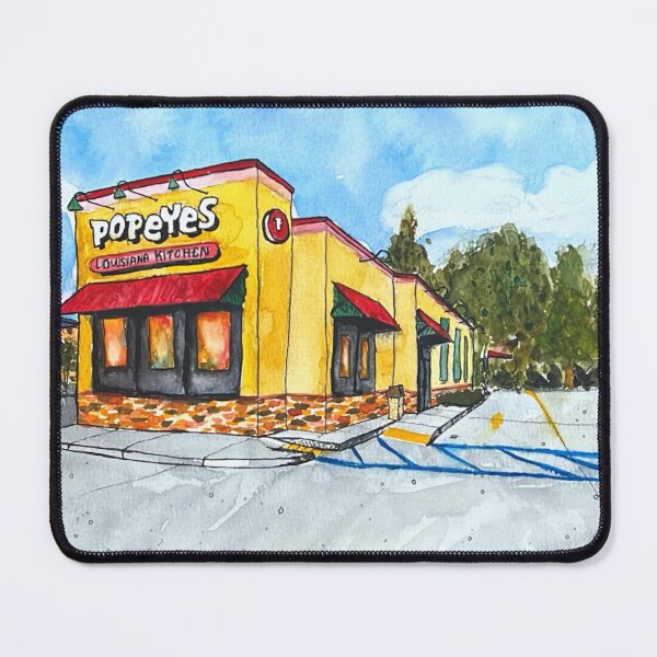 Item preview, Popeyes on Verot Watercolor Painting designed and sold by EasyPrints337.