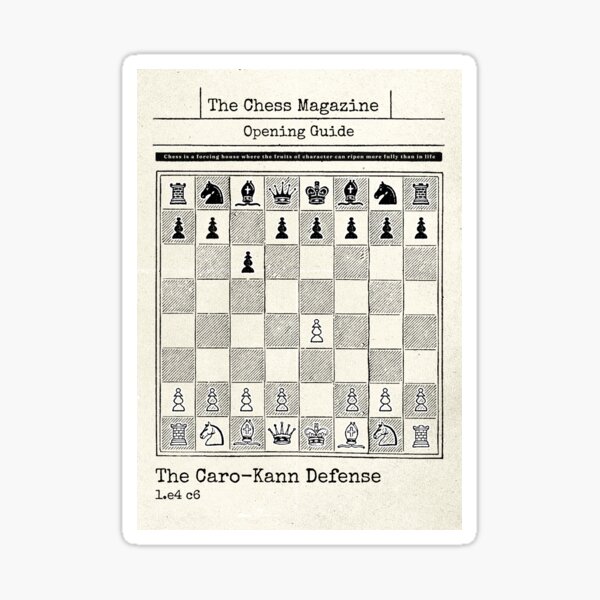 Item preview, The Caro-Kann - Vintage Chess Design designed and sold by felixpauli.