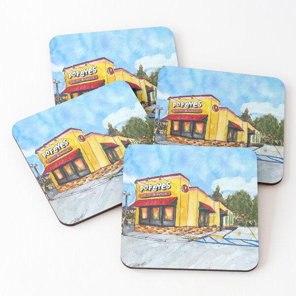 Item preview, Popeyes on Verot Watercolor Painting designed and sold by EasyPrints337.