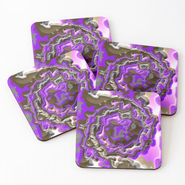 Item preview, Radical Glowy Purple Brown and Grey Spiral Pattern designed and sold by TheRulerofEarth.