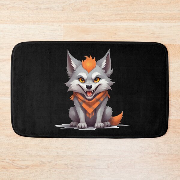 Item preview, A Cute And Mischievous Wolf-Like Creature With Sharp Teeth designed and sold by Adelberton.