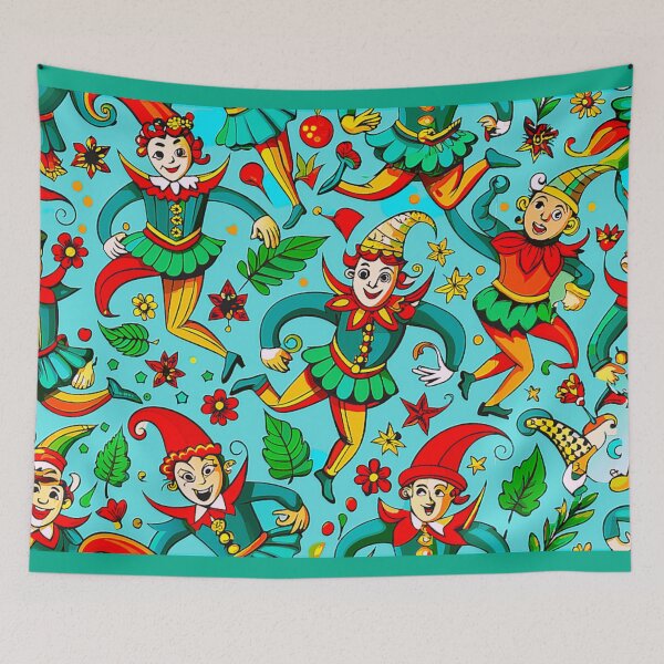 Item preview, All over jester renaissance print by Juliet Thomas Shop designed and sold by Juliet  Thomas.