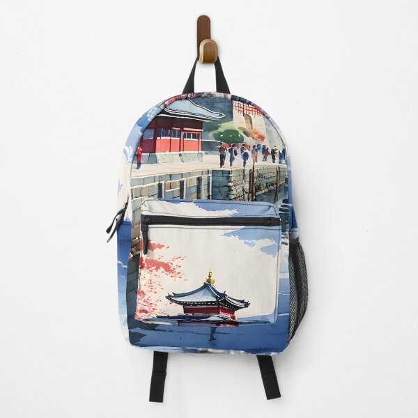Item preview, Mount Hakodate: Vibrant Port in Watercolor Splendor designed and sold by LSVart.